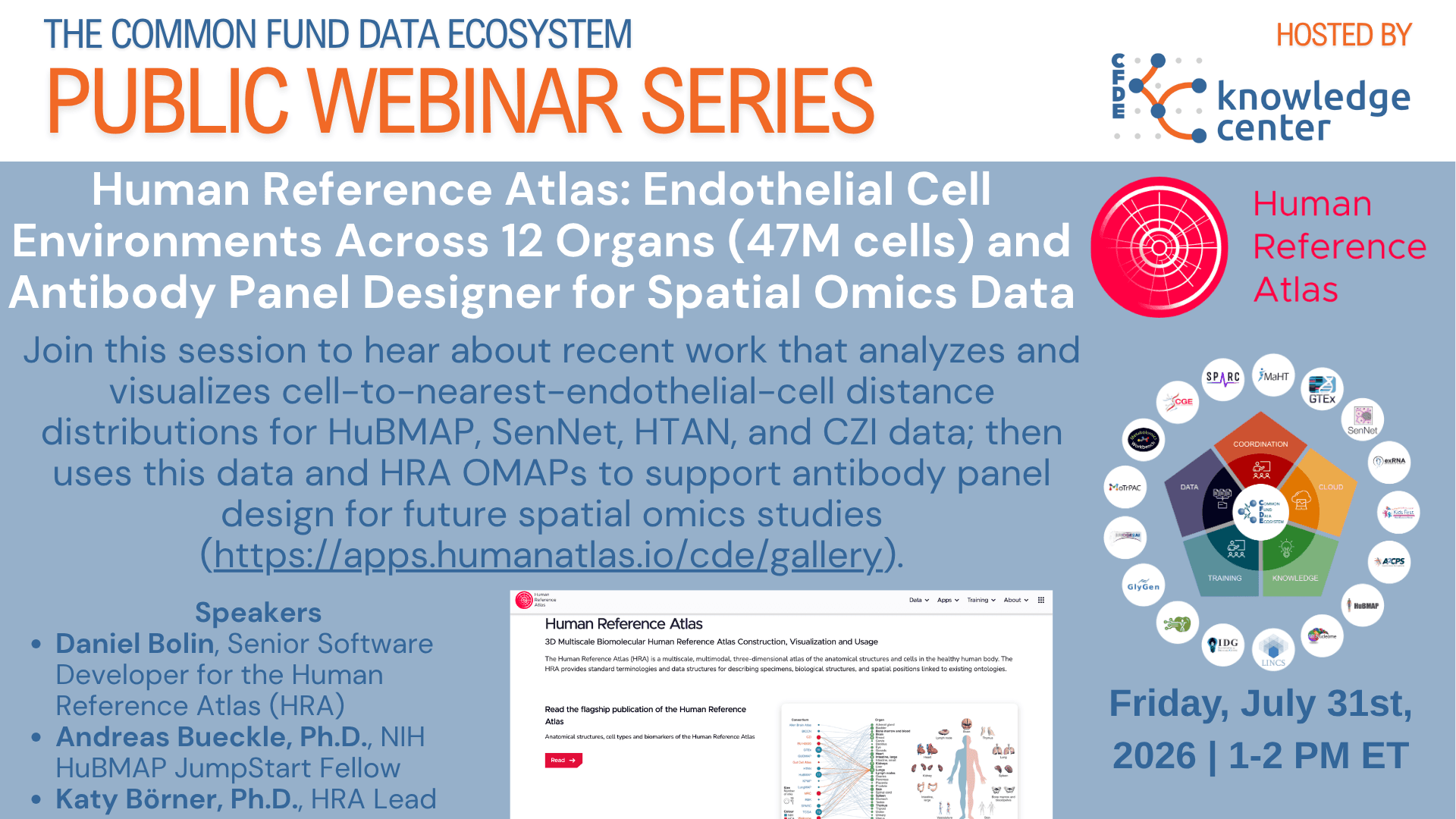 CFDE Webinar Series