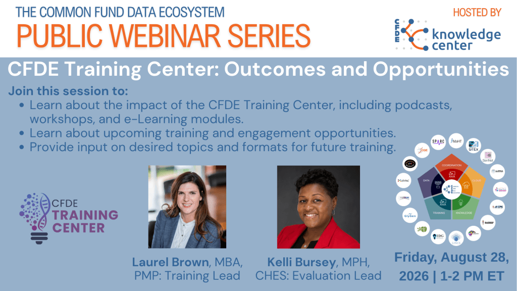 CFDE Webinar Series